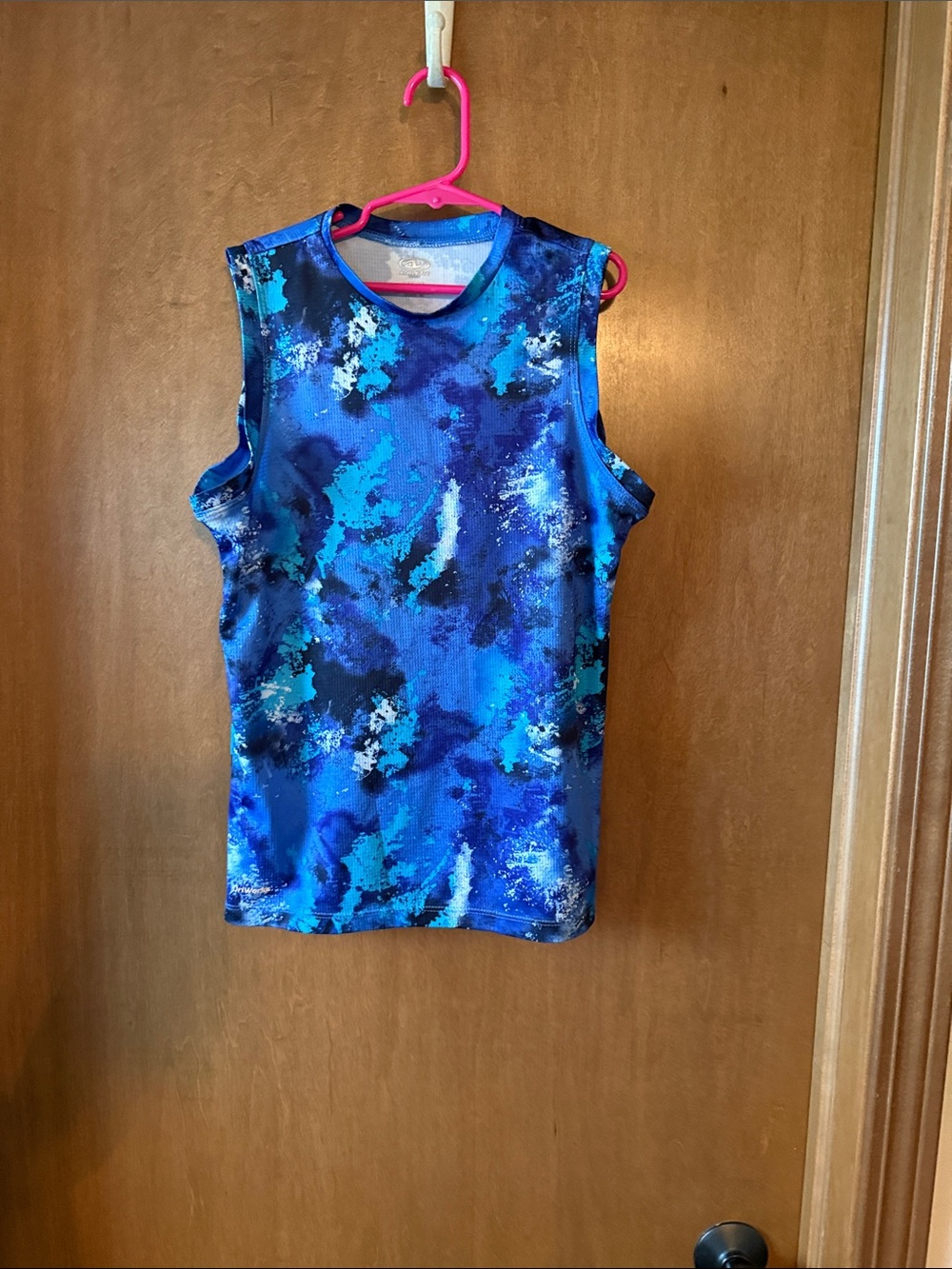 Athletic Works Blue Multi Print Boys Tank Top